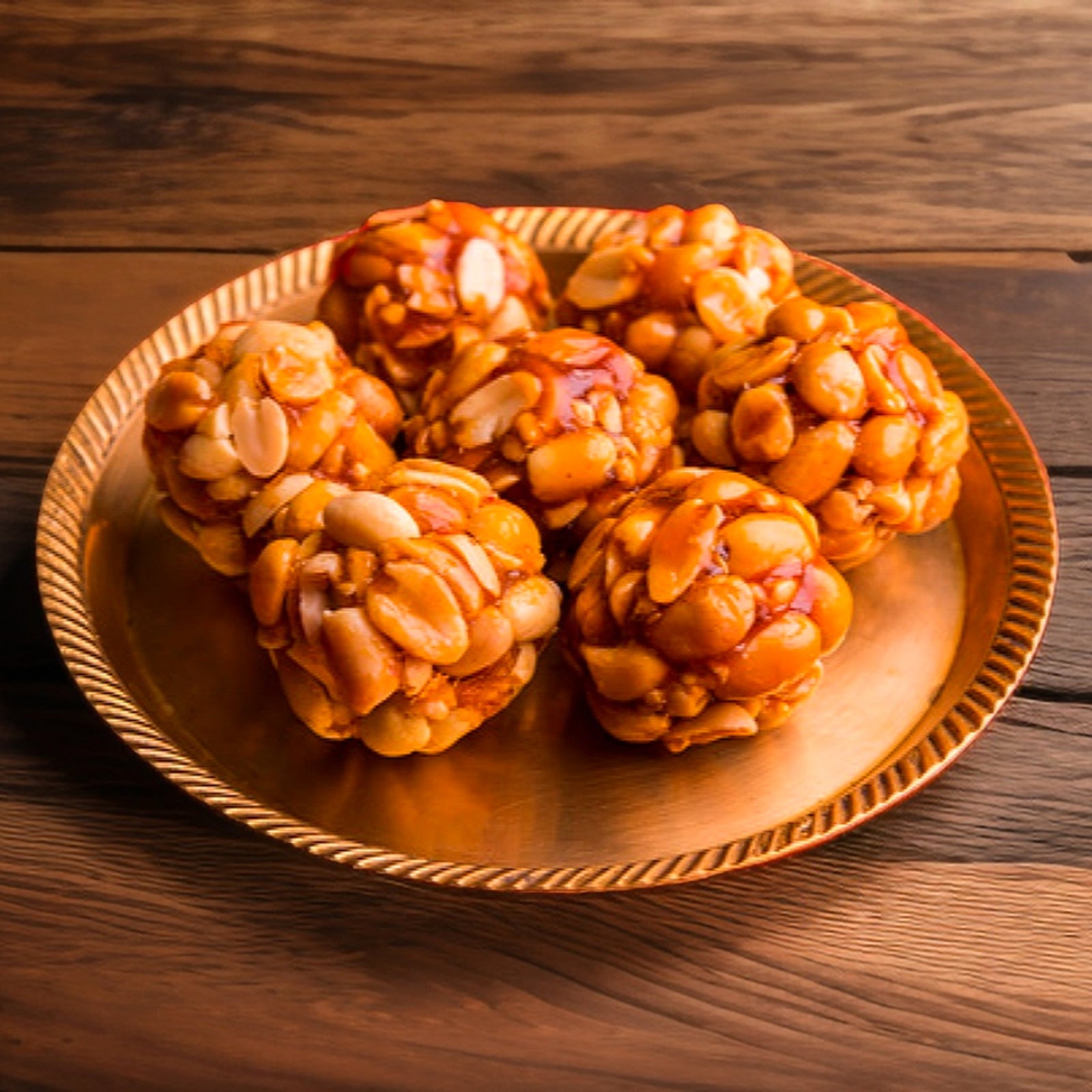 JĀTARAO Peanut Bellam Laddu colour product close-up