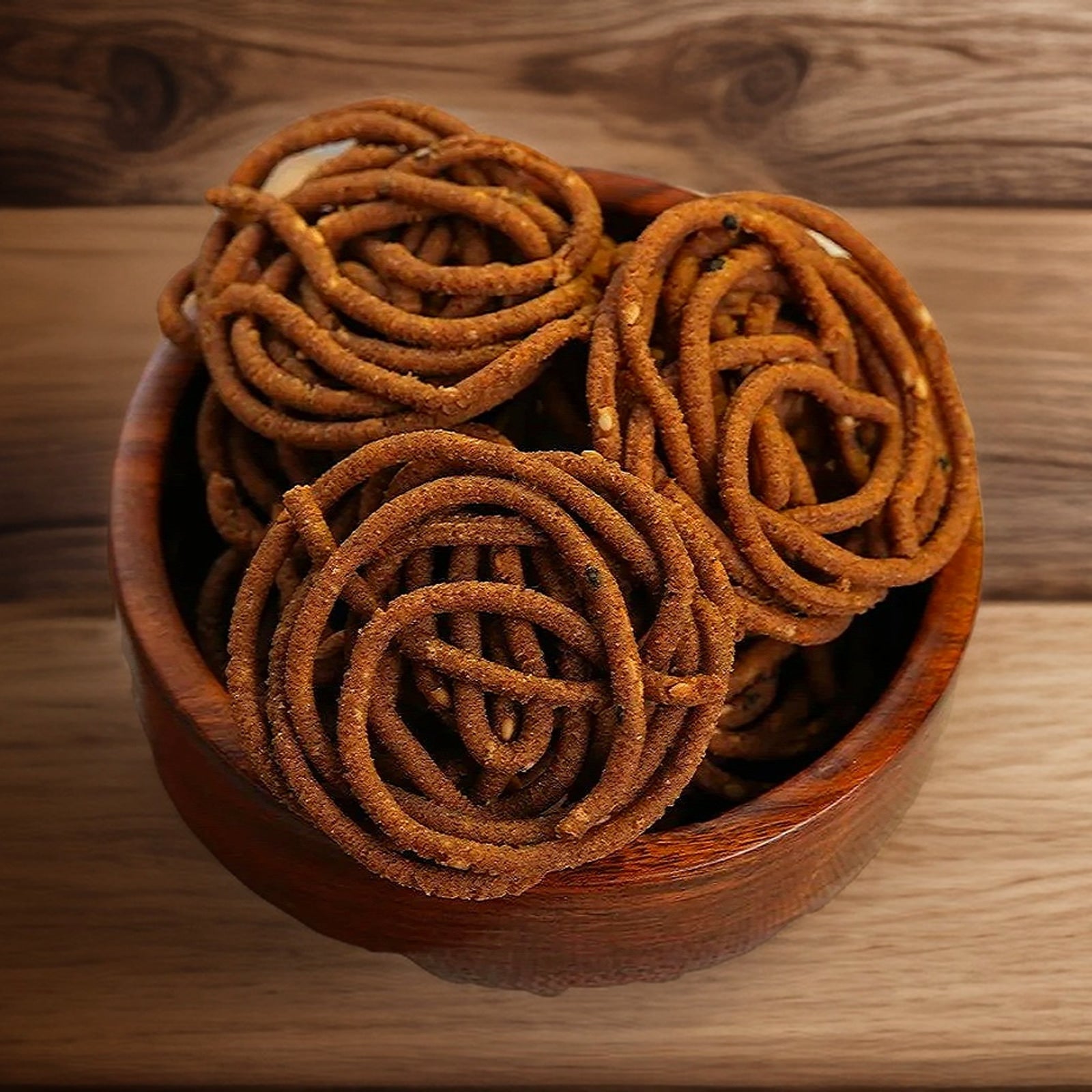 JĀTARAO Ragi Crunch Murukulu colour product close-up