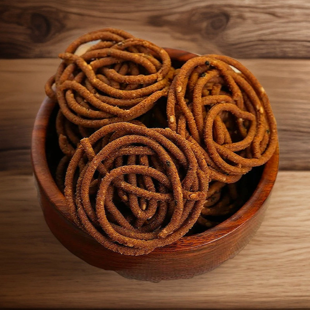 JĀTARAO Ragi Crunch Murukulu colour product close-up