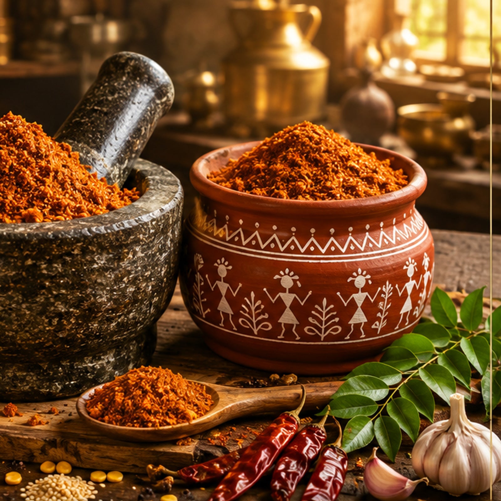 JĀTARAO Kobbari Karam Podi – 200 g colour product close-up