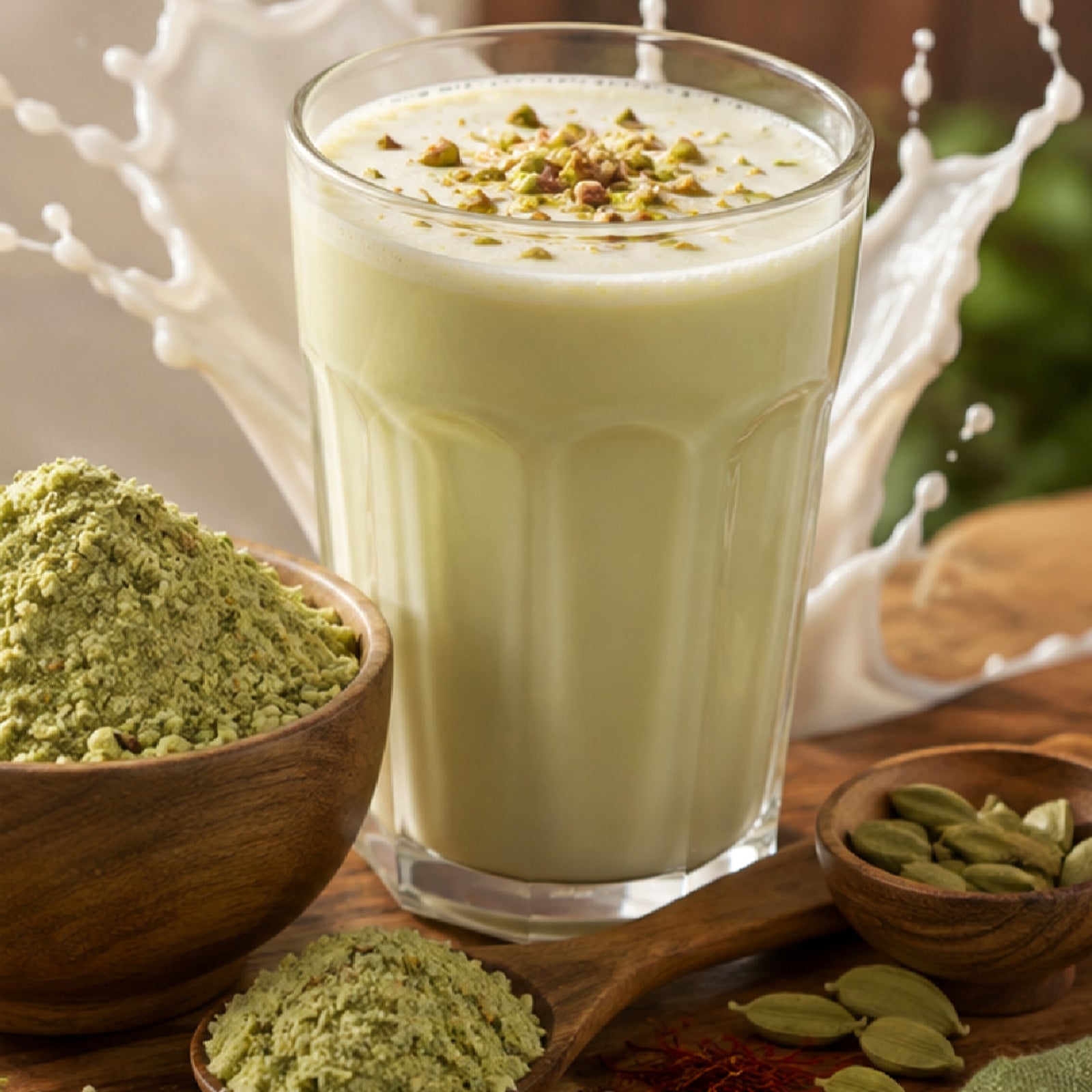 JĀTARAO Pistachio Instant Mix – 200 g colour product close-up