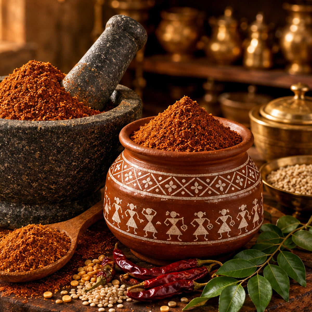 JĀTARAO Vellulli Karam Podi – 200 g colour product close-up